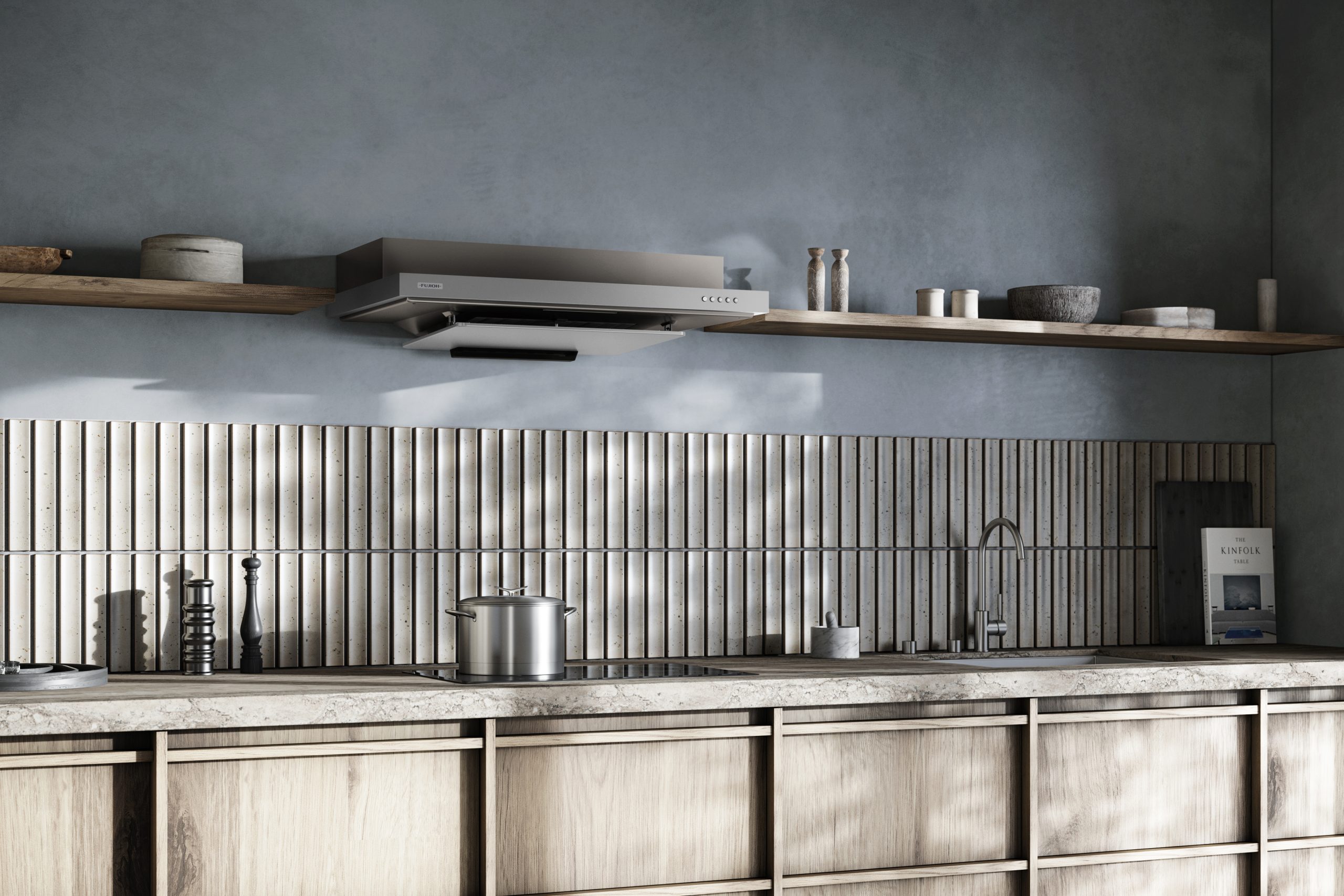 FUJIOH Hood FR-FS2290 Silver Metallic and Rich Silver FUJIOH Hood FR-FS2290 Silver Metallic and Rich Silver