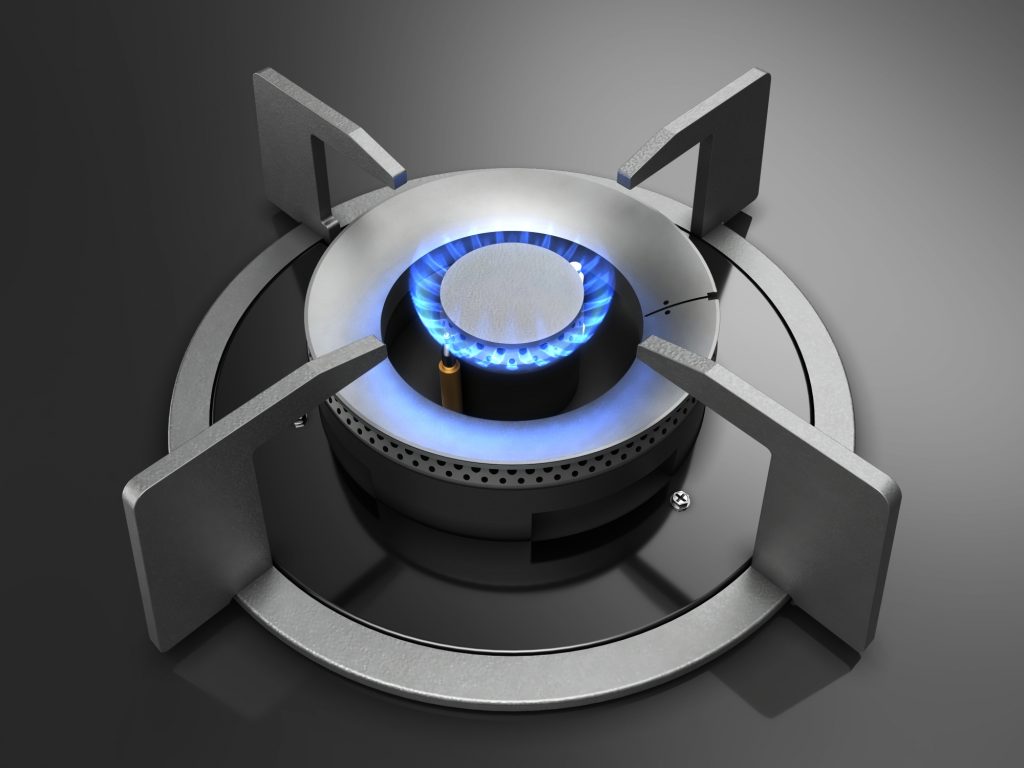 FUJIOH Gas Hob with 3 Adjustable Heating Powers FHGS2020 SVGL Fujioh