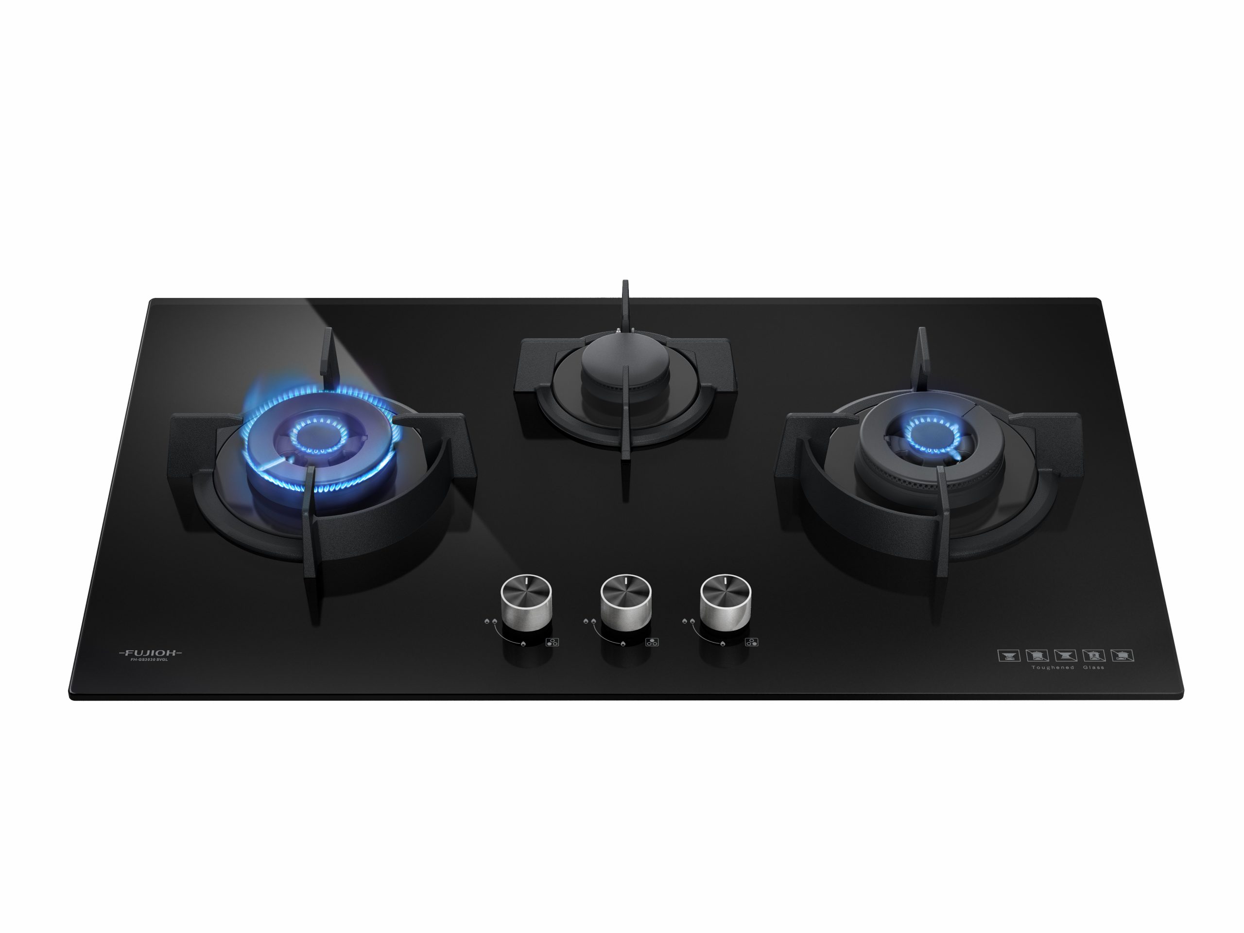 FUJIOH Gas Hob FH-GS3030 SVGL with Flame