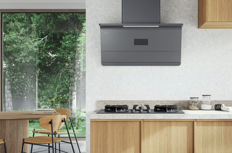 FUJIOH FR-SW2590 AirSense Series Cooker Hood (Gray)_Kitchen Image FUJIOH FR-SW2590 AirSense Series Cooker Hood (Gray)_Kitchen Image
