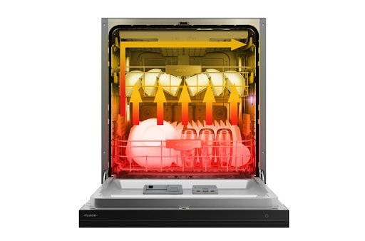 Dishwasher with heating or drying system issue causing dishes to remain cold and wet after completing a wash cycle