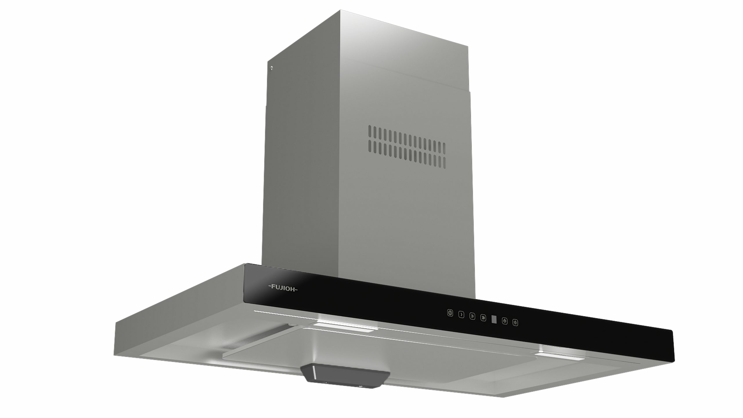 Chimney Cooker Hood with Glass Panel