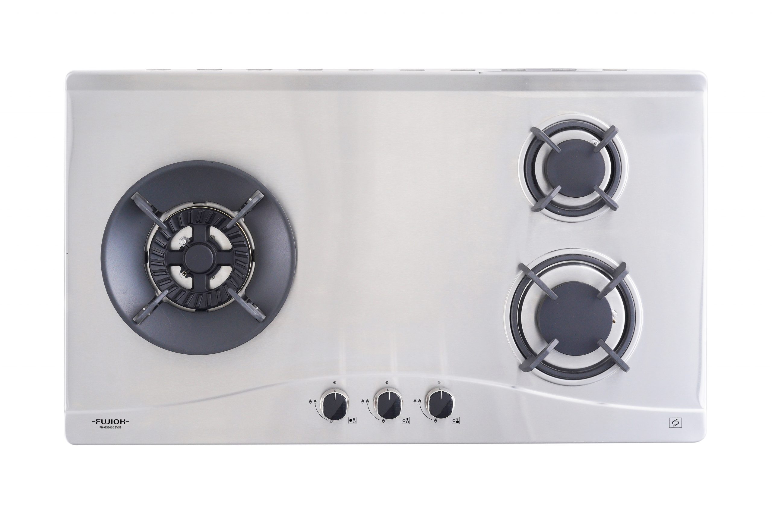 Stainless Steel Gas Hob with 3 Different Burner Size
