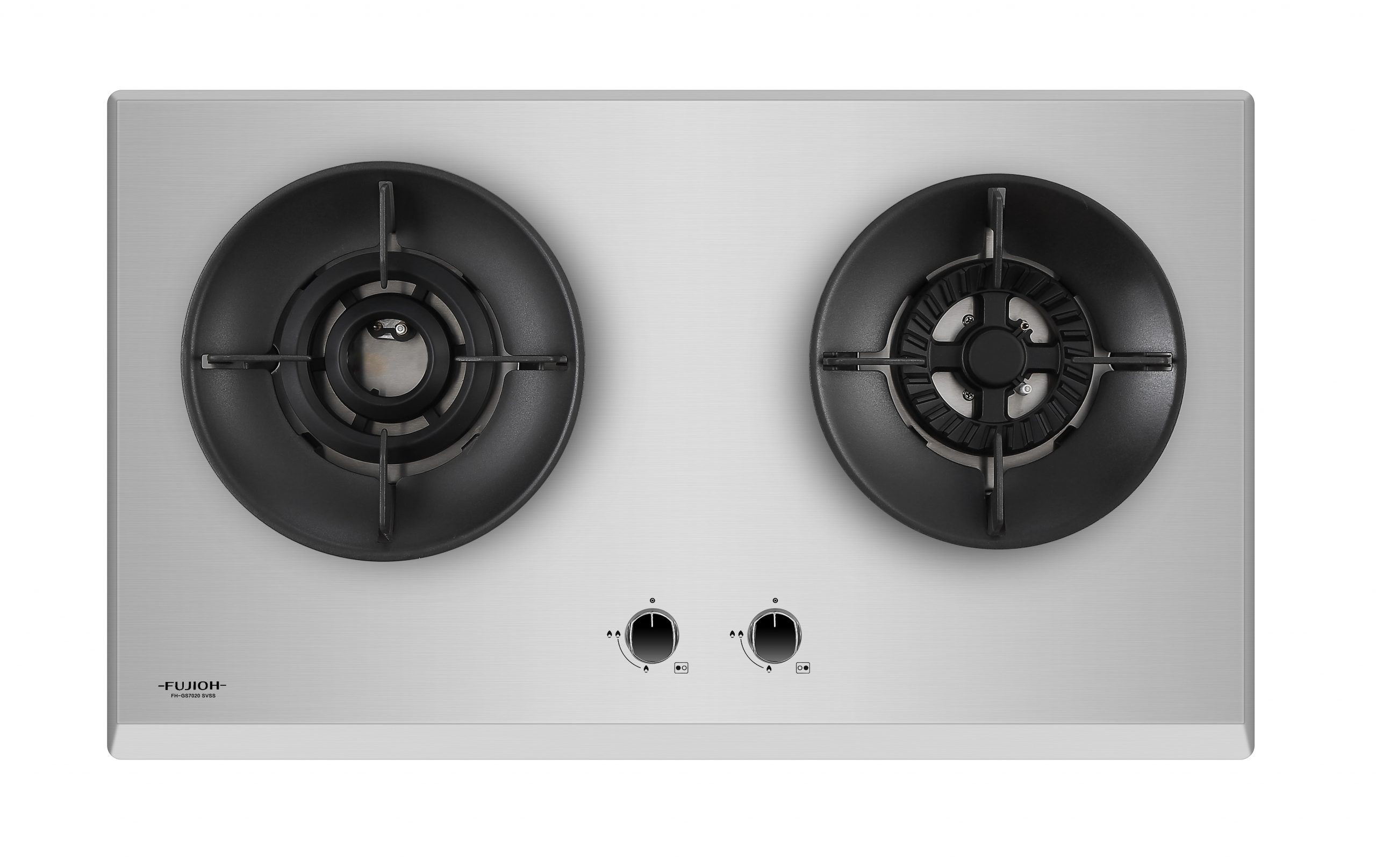 Stainless Steel Gas Hob with 1 Double Inner Flame Burner