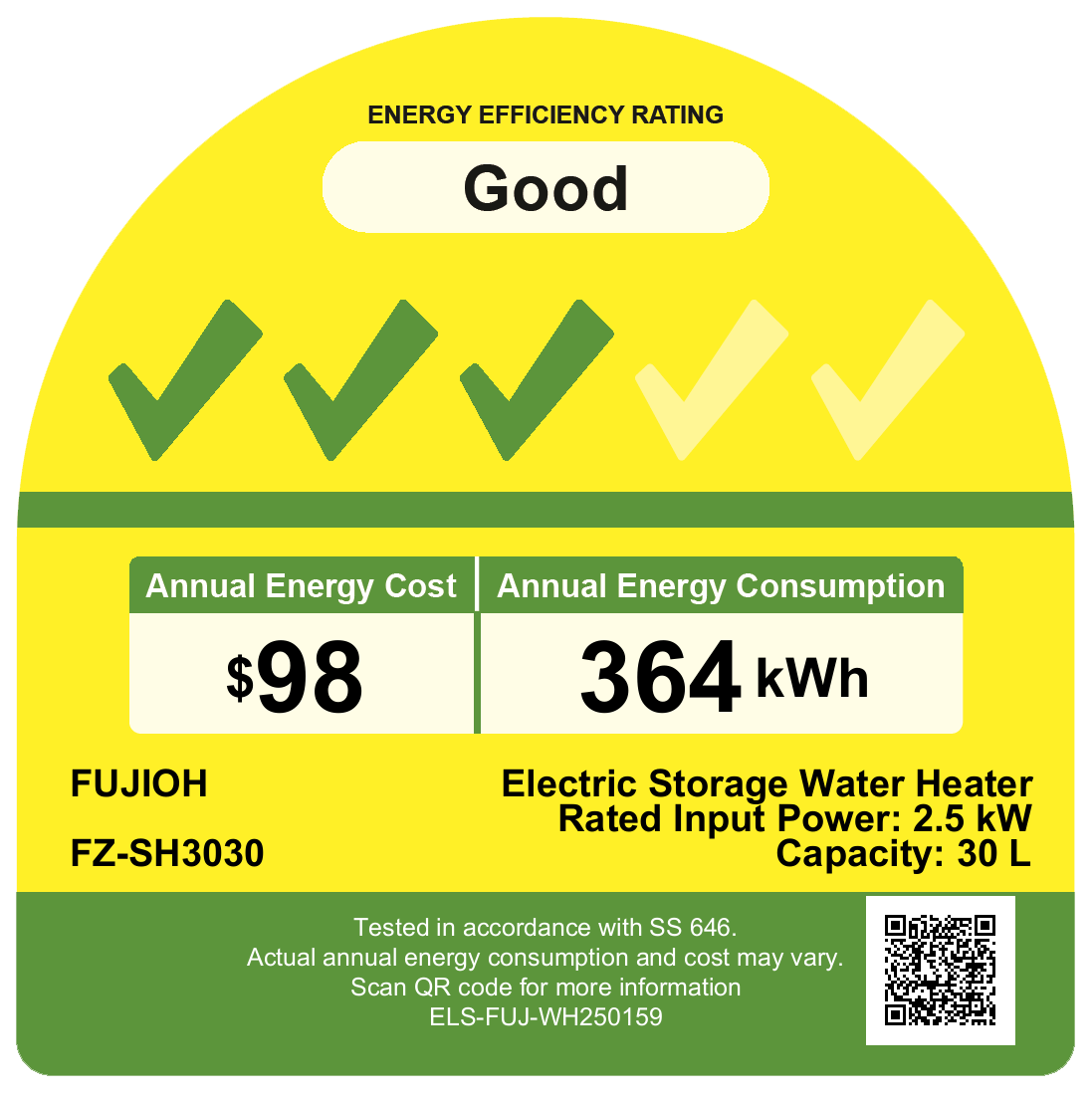 FZ-SH3030_Electric Storage Water Heater_Tick_3