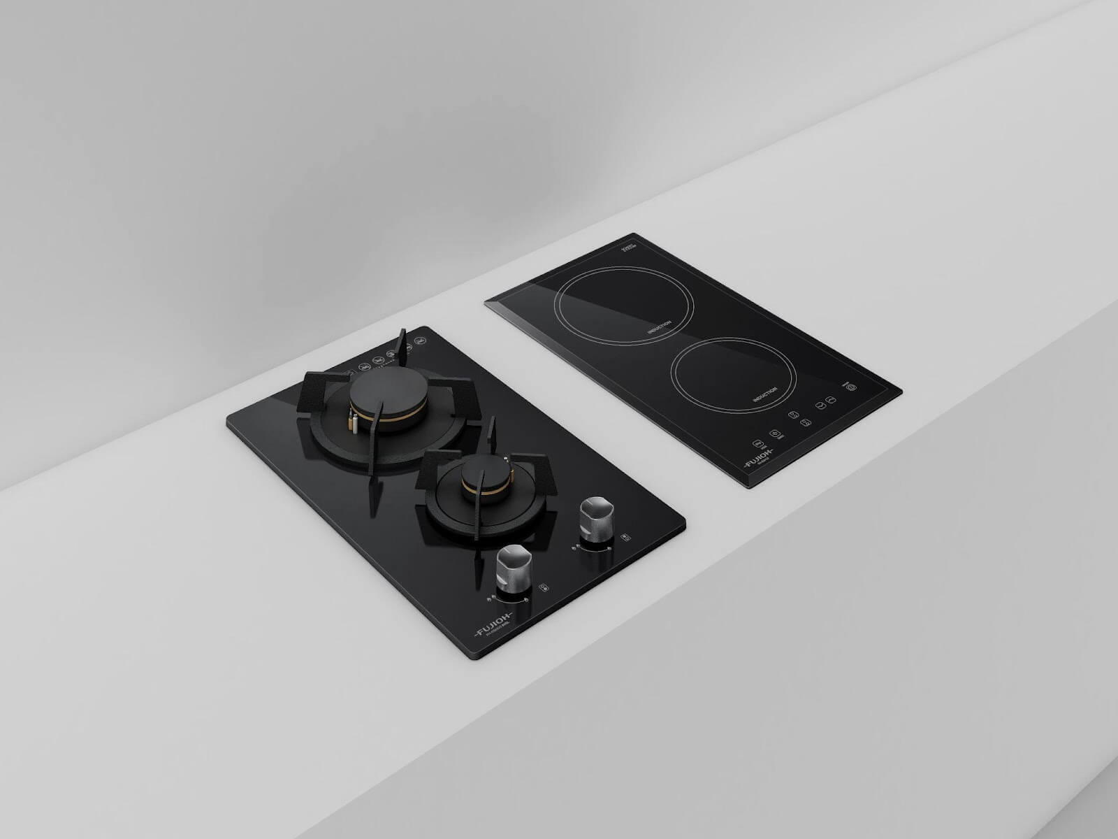 Domino Induction Hob with 2 Zones