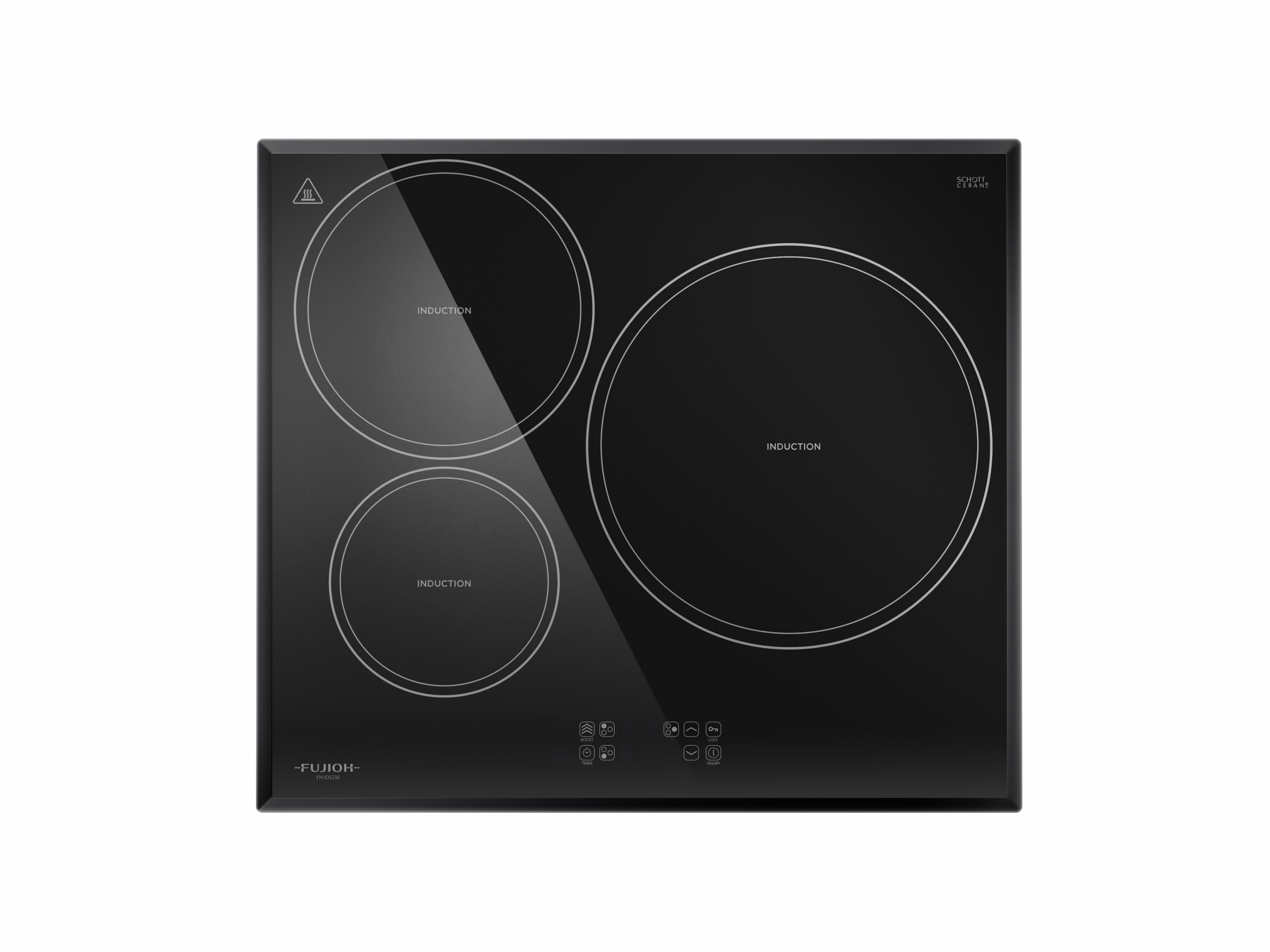 Induction Hob with 3 zones