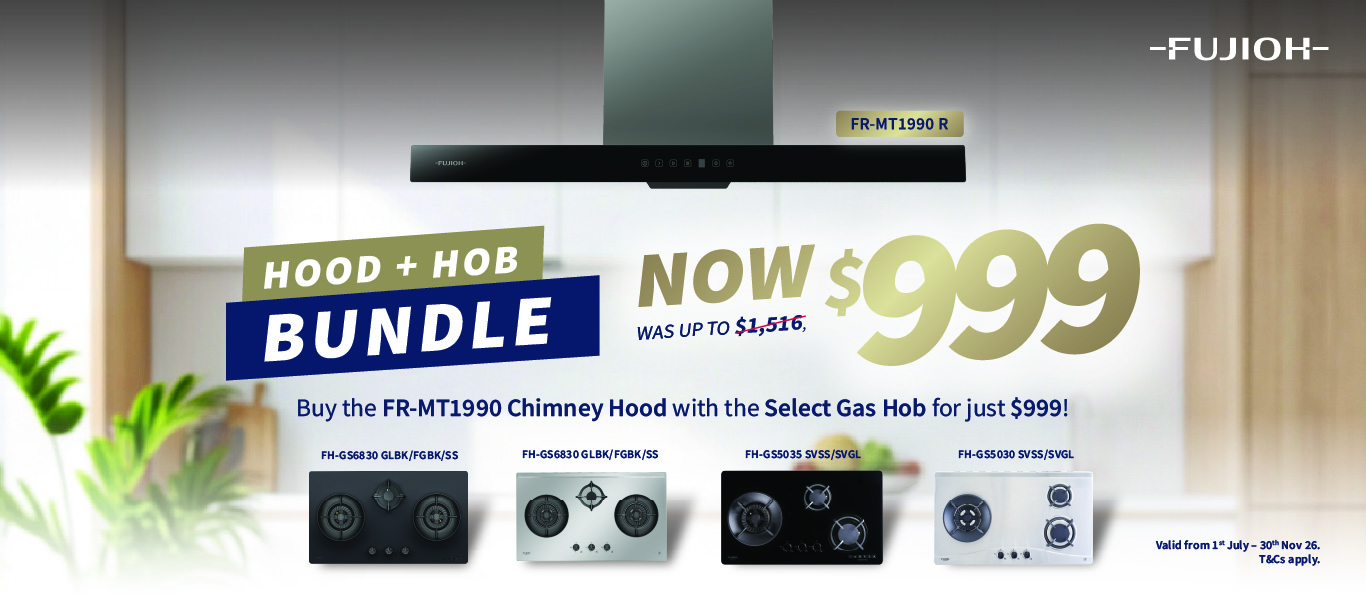 FR-MT1990 Chimney Cooker Hood & Gas Hob $999 Special Bundle Buy