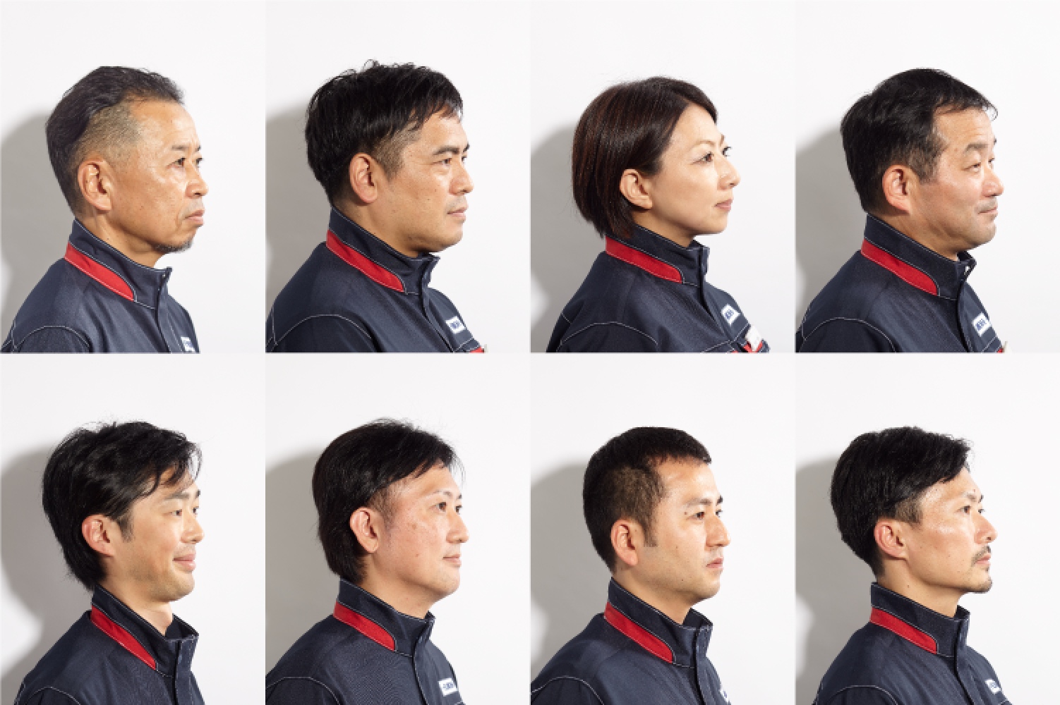 特殊建材金属パネル/特殊板金加工の栄作工房メンバー全8名集合写真